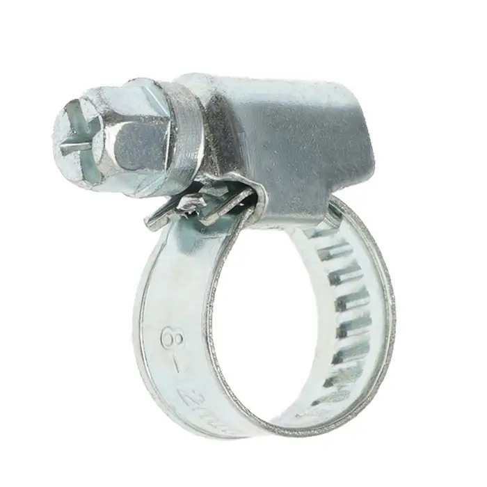 Хомут червячный ZEIN, несквозная просечка, диаметр 8-12 мм, ширина 9 мм, оцинкованный