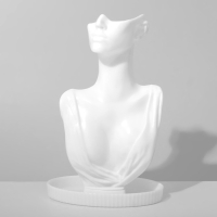 Бюст для украшений, 32&times;12,7&times;12,7 см, цвет белый