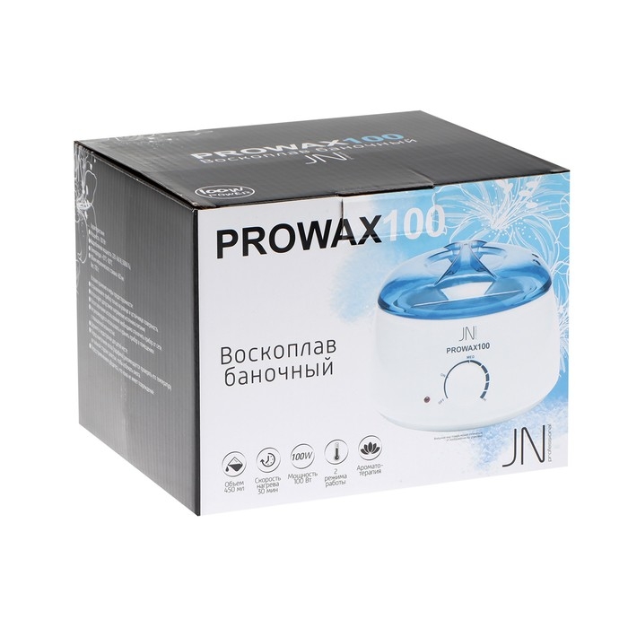 Воскоплав JessNail Pro-Wax 100, баночный, 100 Вт, 450 мл, бело-голубой Воскоплав JessNail Pro-Wax 100, баночный, 100 Вт, 450 мл, бело-голубой
