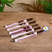 Палочки китайские "Сирень" 5 пар 25х10х2 см кокос, МИКС