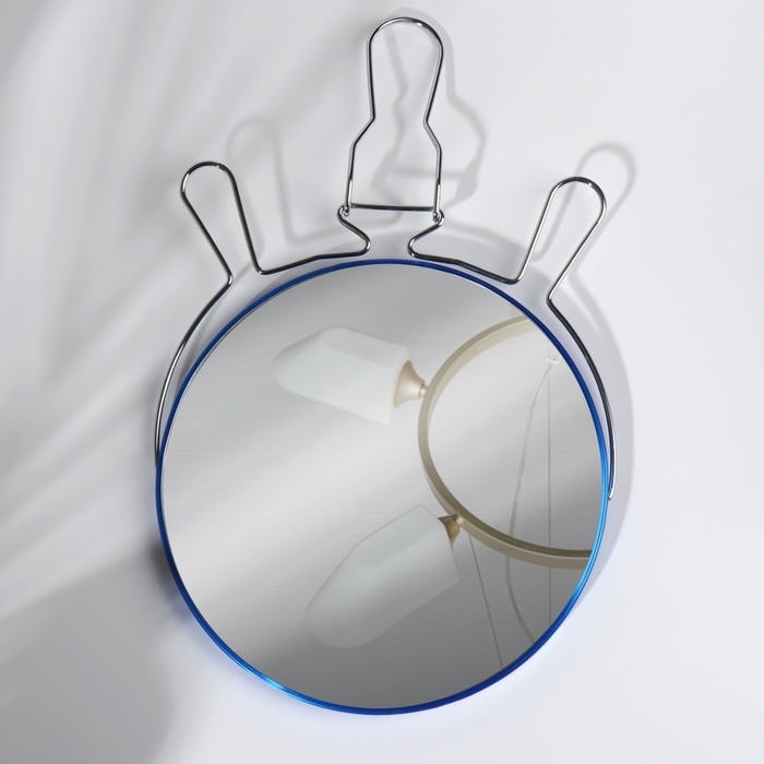 Зеркало настольное - подвесное «Круг», двустороннее, с увеличением, d зеркальной поверхности 18,5 см, цвет МИКС Зеркало настольное - подвесное «Круг», двустороннее, с увеличением, d зеркальной поверхности 18,5 см, цвет МИКС