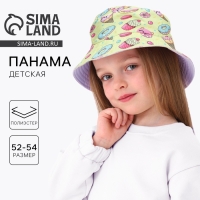 Панама детская для девочки &laquo;Вкусняшки&raquo;, р-р 52-54