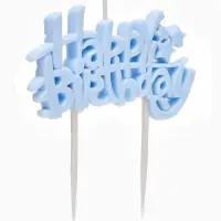 Свеча для торта &laquo;Happy Birthday&raquo; 8,5 х 5 см