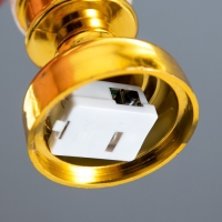 Ночник "Ледянная свеча" LED 1Вт от батареек 3хLR44 золото 4,5х4,5х12 см RISALUX Ночник "Ледянная свеча" LED 1Вт от батареек 3хLR44 золото 4,5х4,5х12 см RISALUX