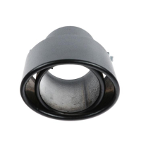 Насадка на глушитель 14×8.5 см, посадочный 64 мм, черный мат Насадка на глушитель 14×8.5 см, посадочный 64 мм, черный мат