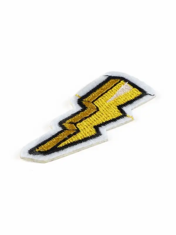 Наклейка на одежду &laquo;Молния&raquo;, с клеевой основой, 2&times;5 см, жёлтая