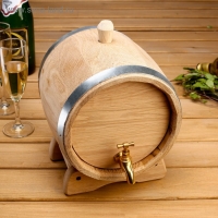 Бочка дубовая на подставке, 3л, кавказский дуб, кран из латуни Бочка дубовая на подставке, 3л, кавказский дуб, кран из латуни