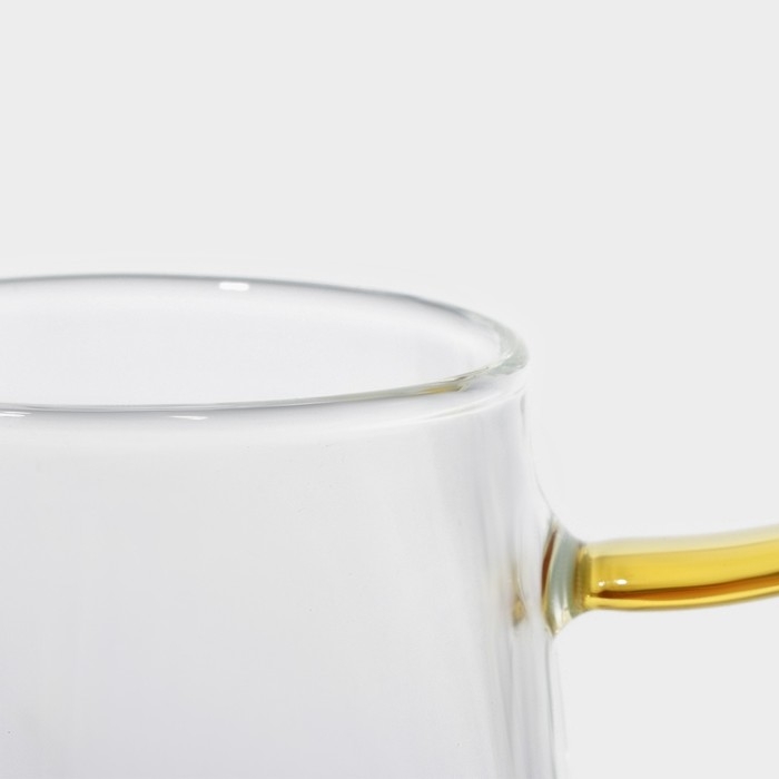 Кружка стеклянная Magistro &laquo;Льдинка&raquo;, 320 мл, 11&times;9&times;9,5 см