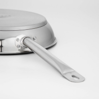 Сковорода &laquo;Общепит&raquo;, d=30 см, толщина корпуса 0,6 мм, дно 3,5 мм, с теплораспределительным слоем, антипригарное покрытие, индукция