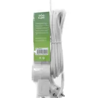 Удлинитель бытовой с выключателем В приДАЧУ, 3 гнезда, 3м, 10 А, 2200 вт, ПВС 3&times;0,75мм2, с заземлени