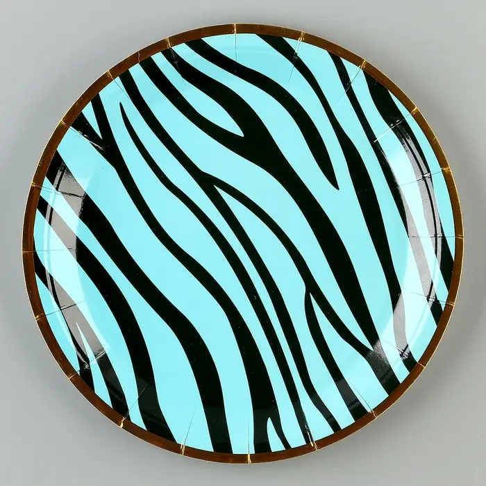 Тарелки бумажные одноразовые &laquo;Полоски&raquo;, 6 шт.