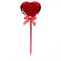 Ручка &laquo;Сердечки&raquo;, с пайетками, синие чернила, МИКС