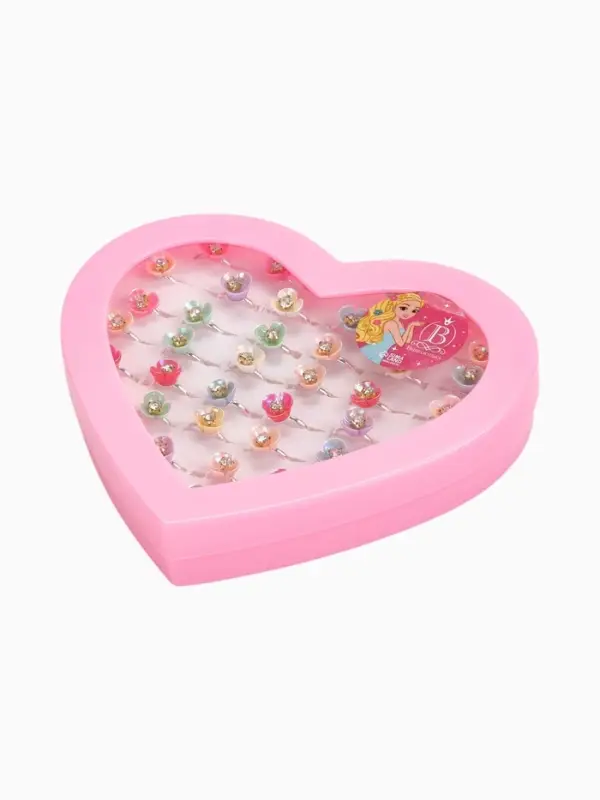 Кольцо детское &laquo;Орхидея&raquo;, цвет МИКС в серебре