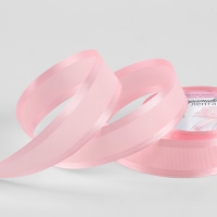 Лента декоративная, репсовая/атласная, 25 мм, 9,1 &plusmn; 0,5 м, розовая №04
