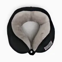 Подушка для путешествий бархатная формовая "Недоступен", черная