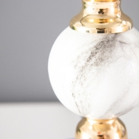 Настольная лампа "Лианелия" Е27 40Вт черно-золотой 25х24х41 см RISALUX