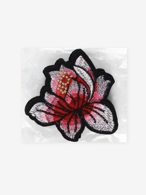 Термоаппликация &laquo;Лотос&raquo;, 8.5&times;8 см, розовая