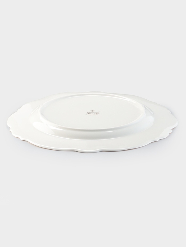 Тарелка WY Flowers song, d=26.5 см, фарфор, белая