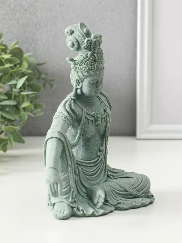 Сувенир песчаник "Богиня Гуанинь" 10х17х19,5 см