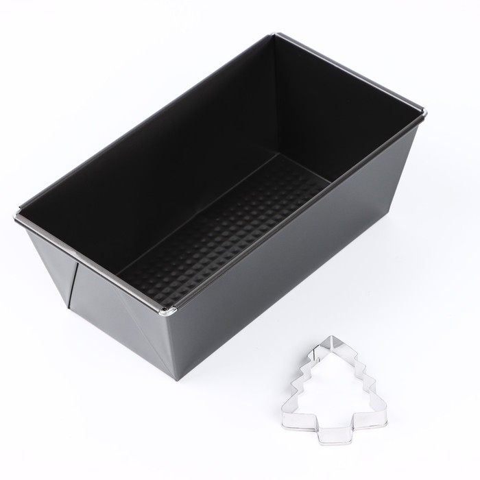 Новый год. Набор для выпечки кекса &laquo;Ёлочка&raquo;, 2 предмета