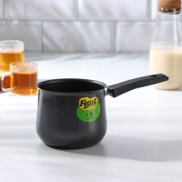 Турка &laquo;Мортен&raquo;, 600 мл, 20,5&times;9,7&times;8,5, пластиковая ручка, антипригарное покрытие, цвет чёрный