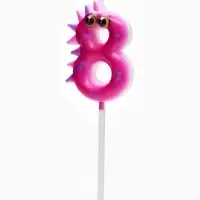 Свеча для торта цифра 8 &laquo;Зверюшки&raquo;, 5 см