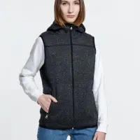 Жилет с капюшоном унисекс Gotland, черный, размер XL