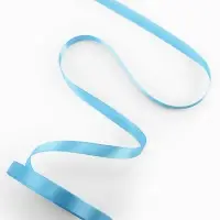 Лента атласная, 10 мм, 23&plusmn;1 м, ярко-голубая №20