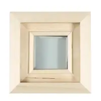 Окно, 30&times;30см, однокамерный стеклопакет, осина