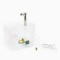 Фонтан для кошек и собак 1,5 л, 16,5 х 13 х 12 см, евророзетка, прозрачный