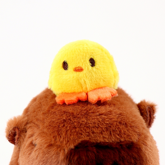 Мягкая игрушка &laquo;Капибара с уточкой&raquo;, на брелоке, 13 см