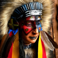 Панно "Индианка Блэндина" 40х15х60 см, МИКС