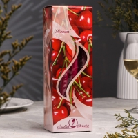 Свеча античная ароматическая "Вишня", 2,3х 24,5 см, 5 ч, 55 г, бордовая