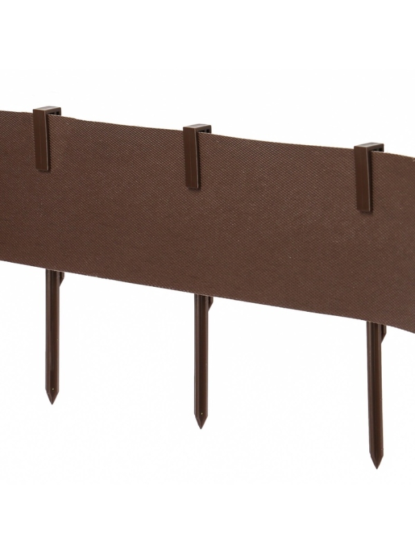 Колышки для бордюрной ленты, h = 40 см, набор 10 шт., коричневый, Greengo