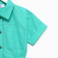 Платье детское с карманами KAFTAN, размер 30 (98-104 см), цвет зелёный Платье детское с карманами KAFTAN, размер 30 (98-104 см), цвет зелёный