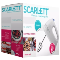 Миксер кухонный электрический ручной с насадками SC-HM40S03