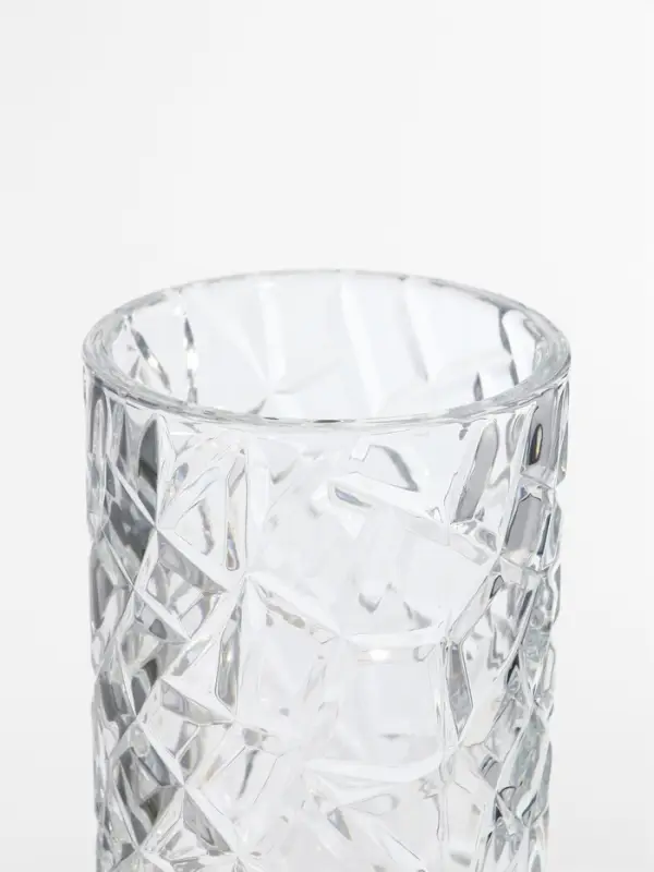 Ваза стекло настольная "Шерри" геометрия, 29х11,5 см, прозрачный