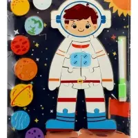 Деревянный Пазл-вкладыш  космос