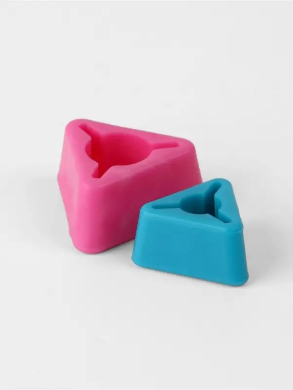 Держатели для спиц, треугольные, 2 шт., d=7-10 мм, 12-15 см, голубые, розовые