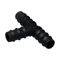 Тройник Т-образный, для шланга 3&times;4&laquo; (19 мм), пластик