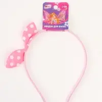 Ободок для волос &laquo;Бантик&raquo; розовый, Винкс