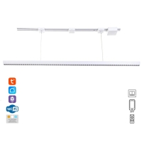 Светильник трековый SLIM "Рейна" LED 66Вт 3000K-6000К 48V CRI90 белый 3,2х3,8х12-112см Светильник трековый SLIM "Рейна" LED 66Вт 3000K-6000К 48V CRI90 белый 3,2х3,8х12-112см