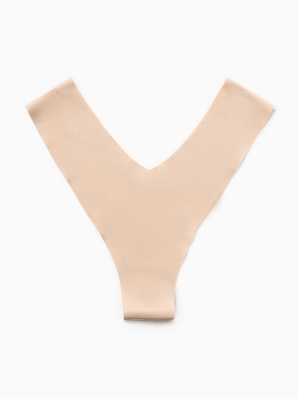 Трусы бесшовные стринги KAFTAN, цв. св.беж, р-р 48-50