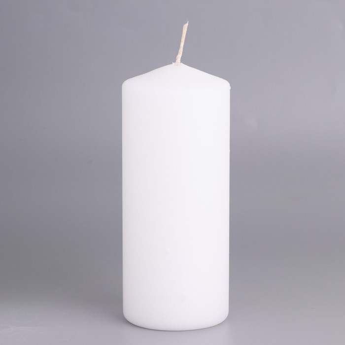 Свеча-цилиндр, 6х14 см, 350 г, 19 ч, белая Свеча-цилиндр, 6х14 см, 350 г, 19 ч, белая