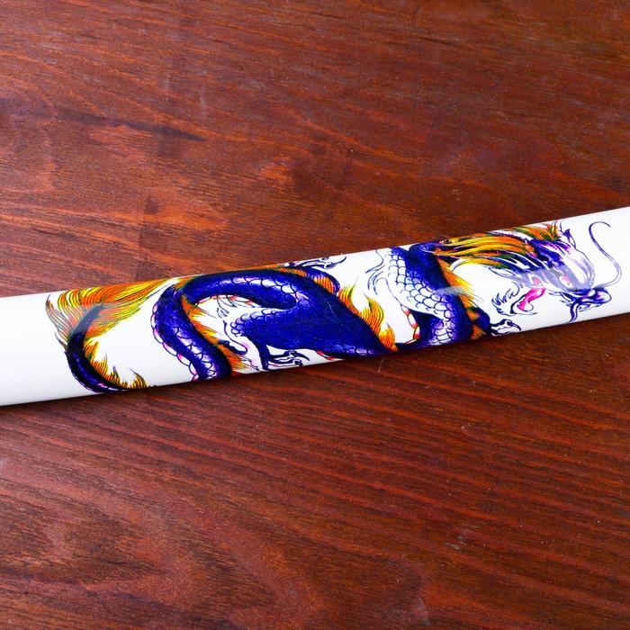 Сувенирное оружие &laquo;Катана Иайта&raquo; 103 см, белые ножны с синим драконом