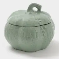 Горшок для запекания Борисовская керамика &laquo;Тыква&raquo;, 2.4 л, зелёный