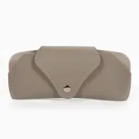 Футляр для очков , 16*3*6,3 см, кнопка, серый