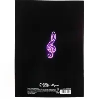 Тетрадь д/нот А4 8л Неоновые ноты