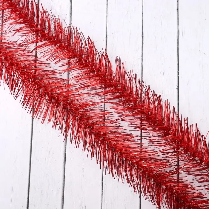 Мишура новогодняя &laquo;Пушистая&raquo; двойная, d-6 см, L-200 см, МИКС