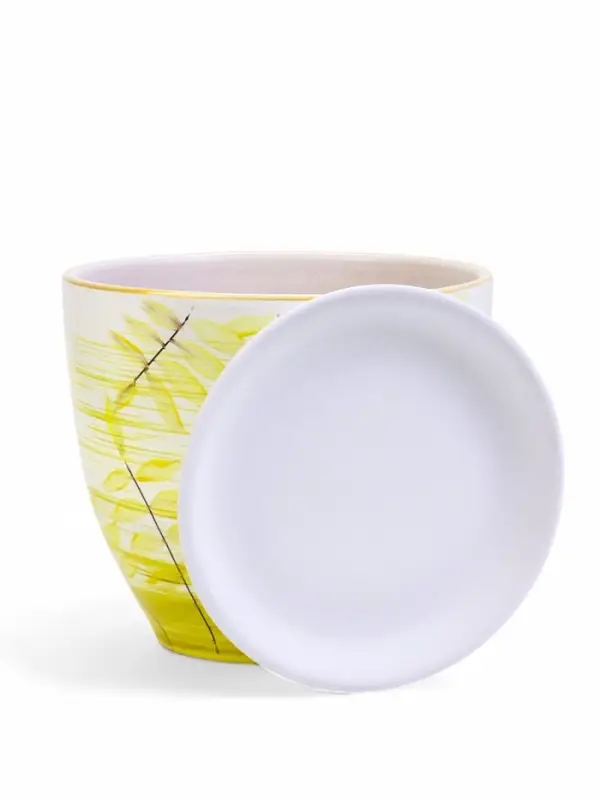 Набор горшков цветочный поддоном 4 шт 0,4 / 1 / 2,5 / 5 л керамика, Тропики